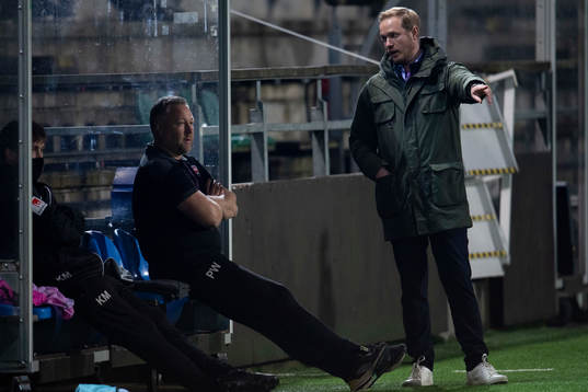 Rosengårds coach Jonas Eidevall and assistant coach