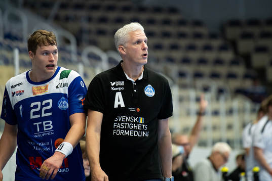 Alingsås tränare Mikael Franzén och Axel Franzen