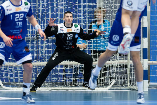 uAlingsås målvakt Gustav Skagerling nder handbollsmatchen