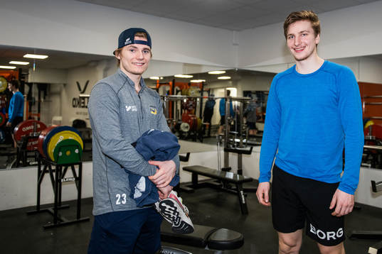 Los Angeles Kings Lias Andersson och Jacob Moverare