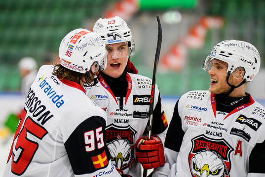 Malmö Redhawks Fredrik Händemark jublar
