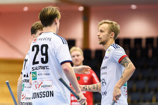 Växjös Tommy Brolin jublar med lagkamrater
