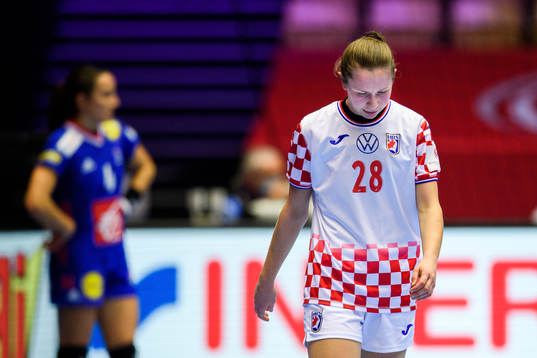 Andrea Simara of Croatia looks dejected