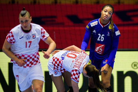 Pauletta Foppa of France looks dejected