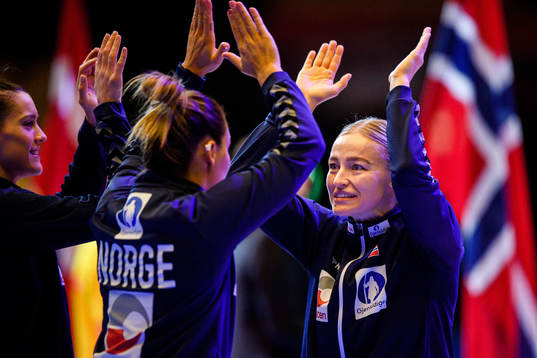 Silje Katrine Waade and Stine Bredal Oftedal of Norway