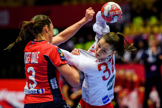 Kari Brattset Dale of Norway and Mie Enggrob Højlund of