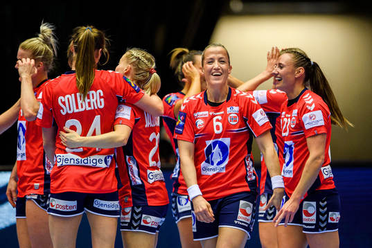 Heidi Løke of Norway celebrates