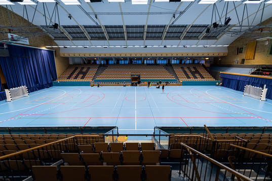 Interiör vy över Idrottens Hus