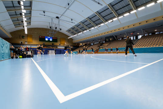 Interiör vy över Idrottens Hus