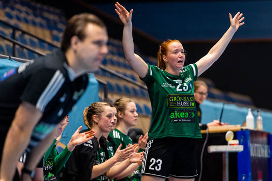 Helsingborgs Annie Svensson reagerar