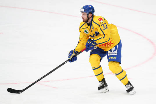 Lukas Bengtsson of Sweden during the Channel One Cup ice