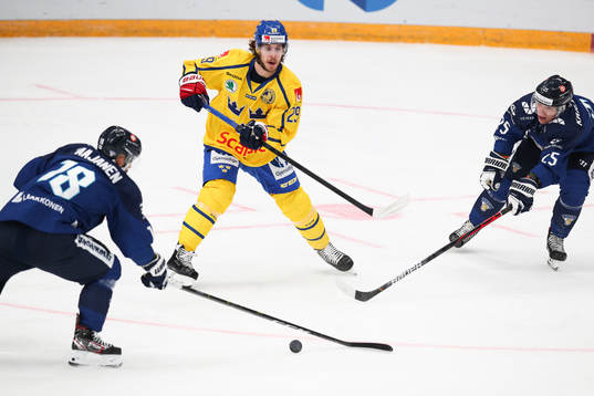 Otto Paajanen of Finland, Mario Kempe of Sweden and Jere