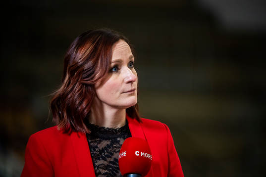 Cmores kommentator Lena Sundqvist