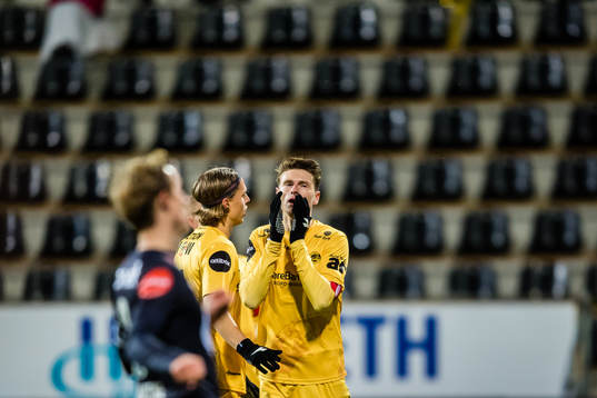 Kasper Aalund Junker of Bodø/Glimt looks dejected