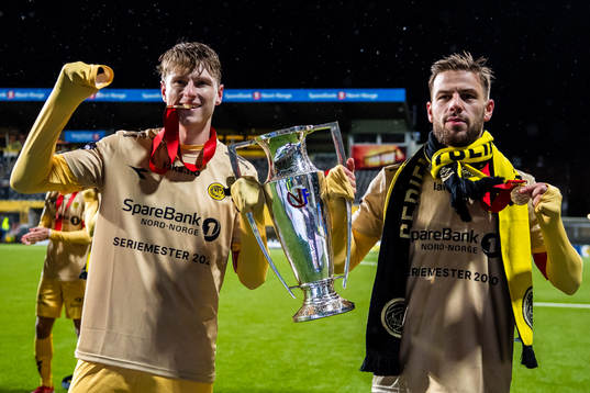 Kasper Aalund Junker and Philip Zinckernagel of Bodø/Glimt