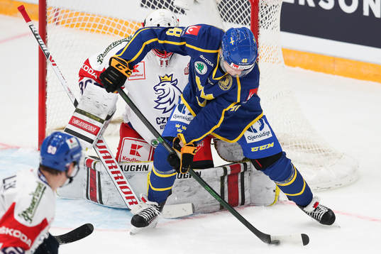 goalkeeper Simon Hrubec of Czech Republic and Jonathan