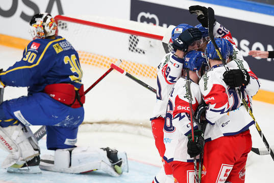 players of Czech Republic celebrates the 1-1 goal