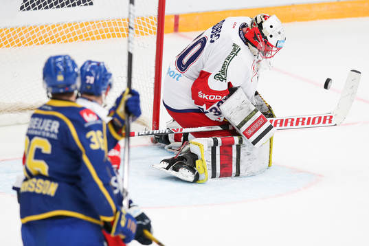 goalkeeper Simon Hrubec of Czech Republic