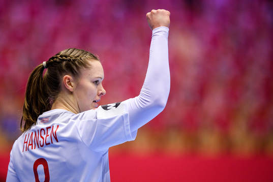 Anne Mette Hansen of Denmark celebrates