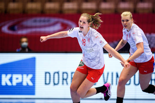 Mette Tranborg  of Denmark celebrates