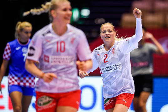 Larke Nolsoe Pedersen of Denmark celebrates