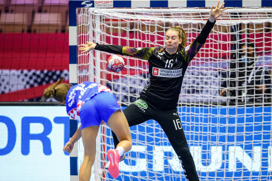 Goalkeeper Althea Rebecca Reinhardt of Denmark