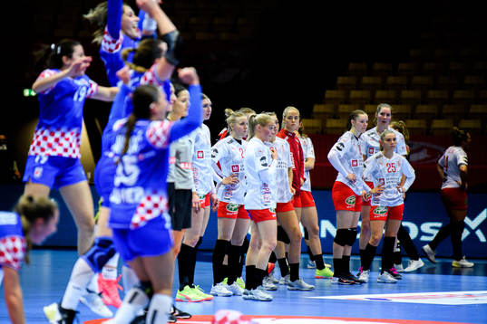 Players of Denmark look dejected