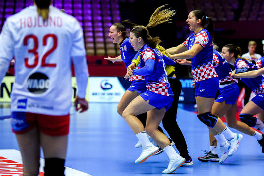 Players of Croatia celebrate
