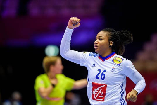 Pauletta Foppa of France celebrates