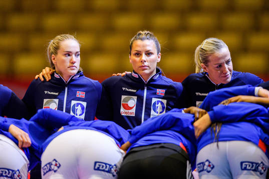 Nora Mørk and Heidi Løke of Norway