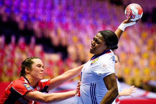 Kari Brattset Dale of Norway and Grace Zaadi Deuna of France