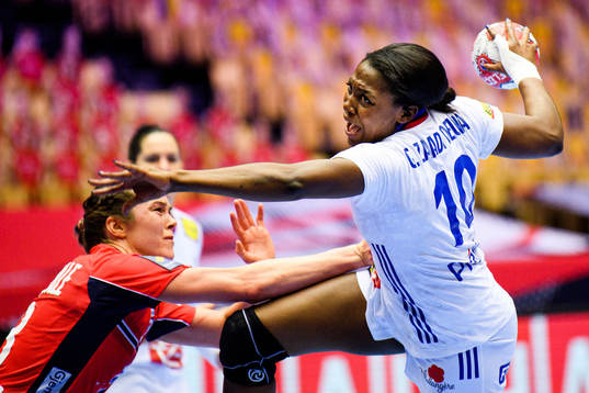 Kari Brattset Dale of Norway and Grace Zaadi Deuna of France