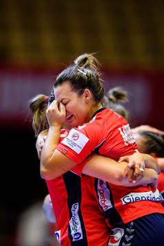 Nora Mørk of Norway celebrates