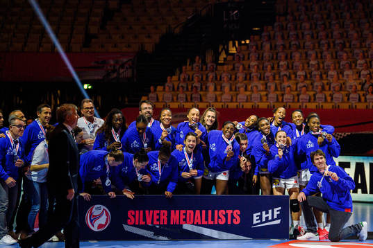 Players of France celebrate