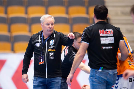 Kristianstads tränare Ulf Larsson och assisterande