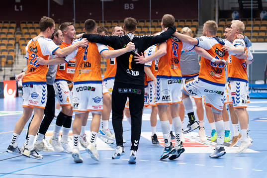 Kristianstads spelare jublar