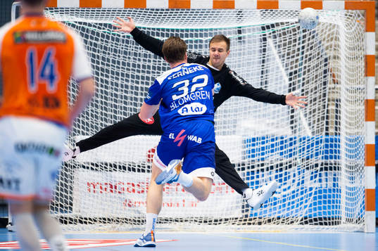 Kristianstads målvakt Espen Christensen och Alingsås