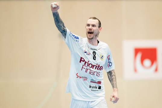 Redbergslids Tobias Johansson jublar