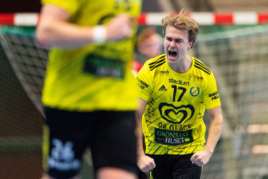 Sävehofs Sebastian Spante jublar
