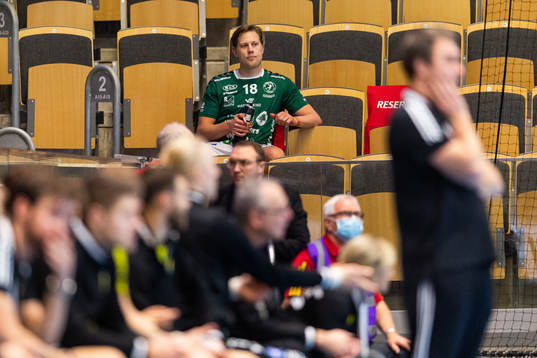 Varbergs Jonathan Lindberg på läktaren
