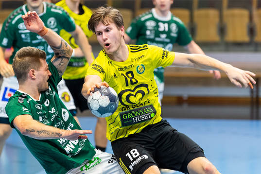Varbergs Oscar Kihlstedt och Sävehofs Pontus Brolin
