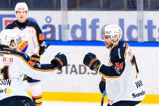 Djurgårdens Tom Wandell jublar