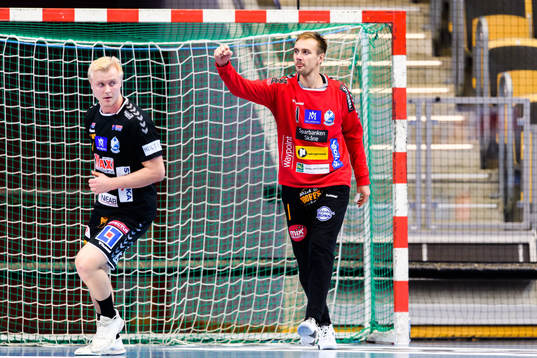 Kristianstads målvakt Espen Christensen jublar