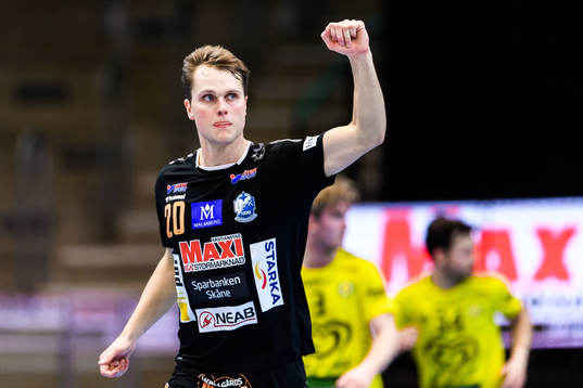 Kristianstads Emil Frend Öfors jublar