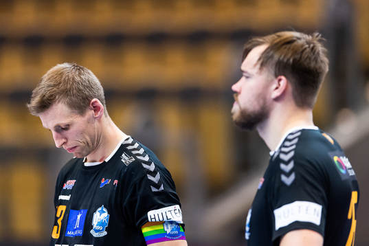 Kristianstads Olafur Gudmundsson deppar