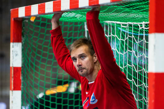 Kristianstads målvakt Espen Christensen deppar