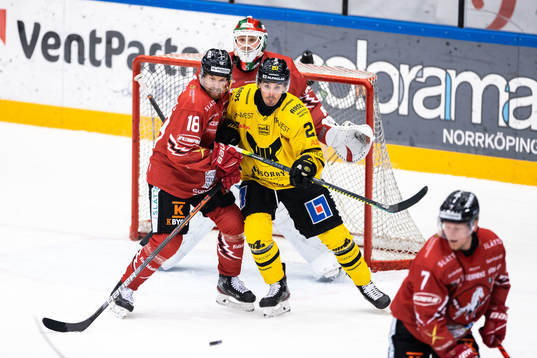 Vita Hästens Marcus Fagerudd och Västerås Henrik Hetta