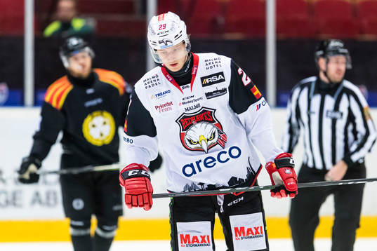 Malmö Redhawks Eric Engstrand deppar