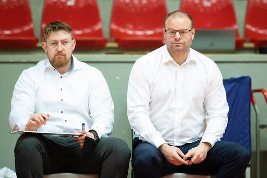 Högsbos assisterande tränare Tomas Roslund och tränare