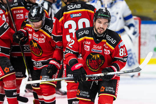 Luleås Chris Desousa jublar